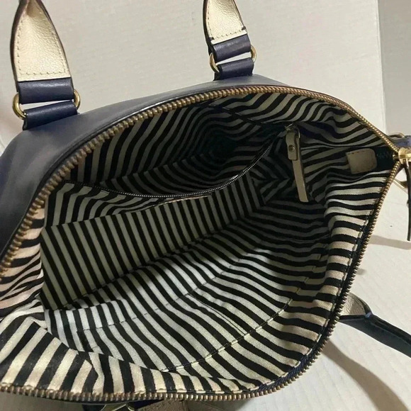 Kate spade navy blue leather satchel handbag - Picture 5 of 11